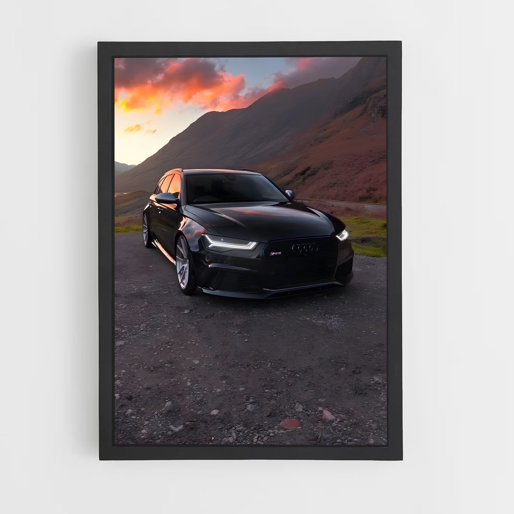 Poster Montagne Noire – affiche Audi (vue 2)